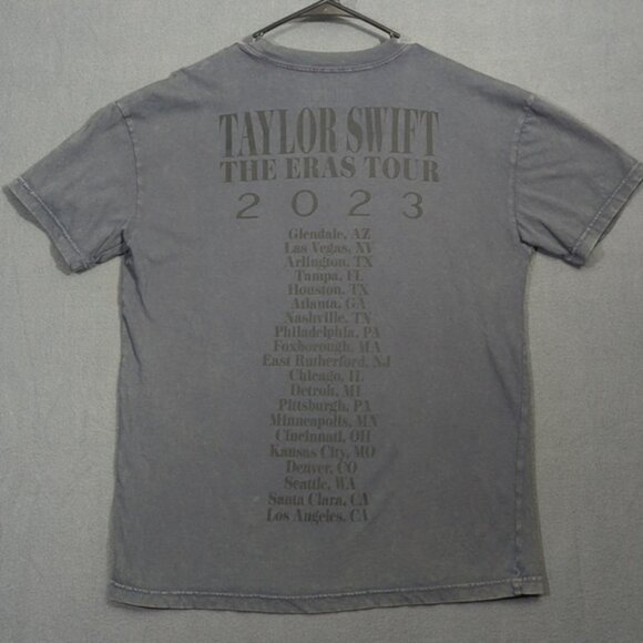 Taylor Swift T-Shirt Women's M Gray The Eras Tour Tee Pop Music Merch Swifties - Picture 4 of 7